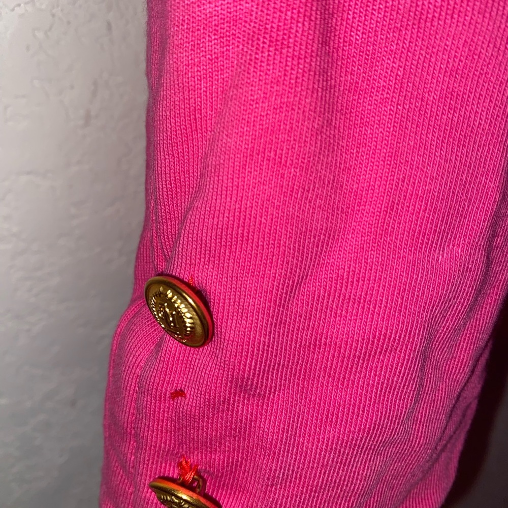 SOLD! Ralph Lauren Sport Jersey Pink Crown Crest Blazer Size 10 - Picture 6 of 9